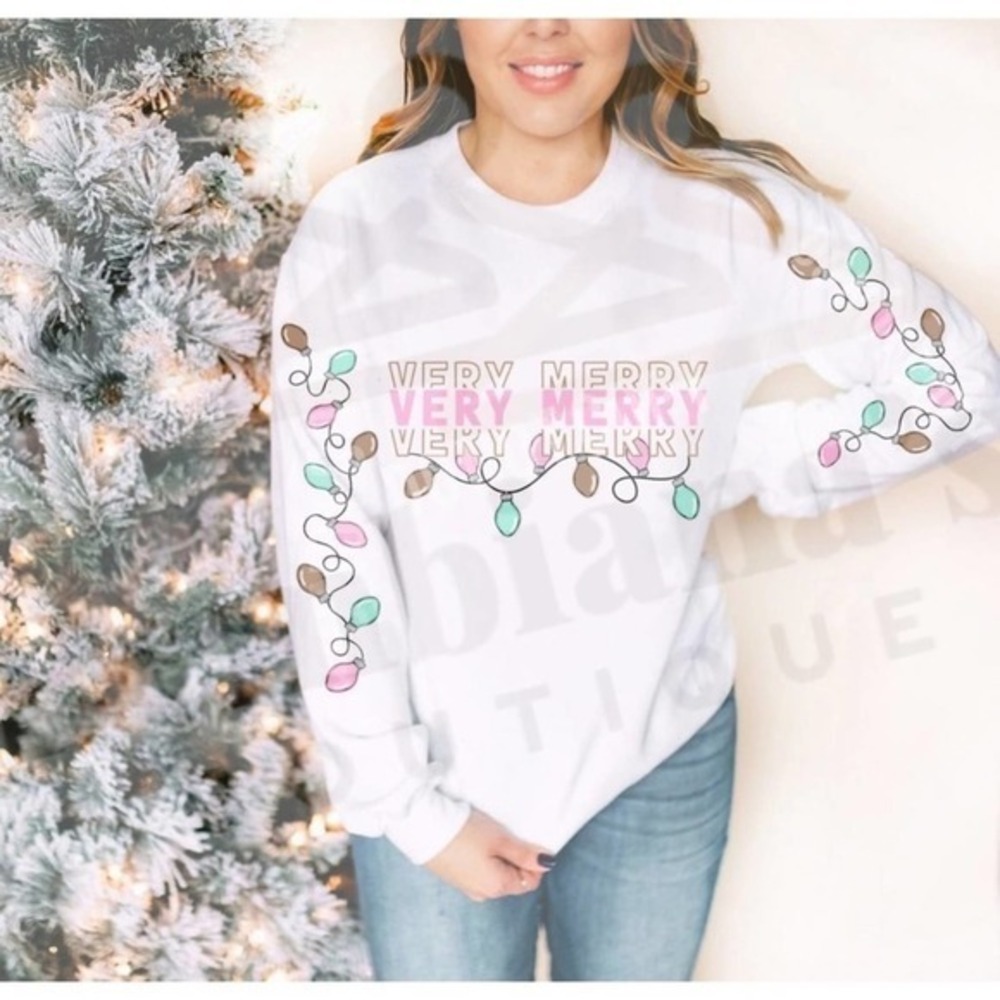 Very merry‎ Christmas long sleeve shirt unisex sizing